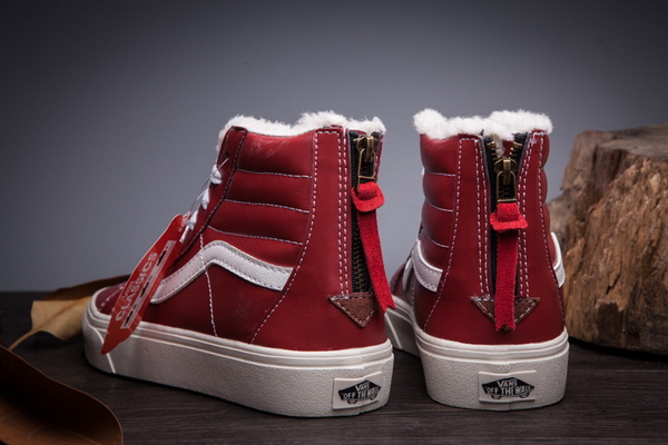 Vans High Top Shoes Lined with fur--013